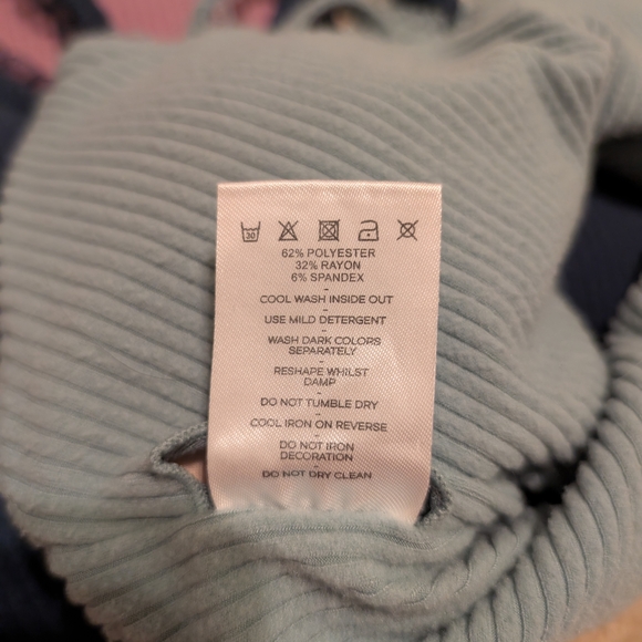 Luxie Ribbed Bralette Set - Purple, Blue, and Green - Picture 3 of 3